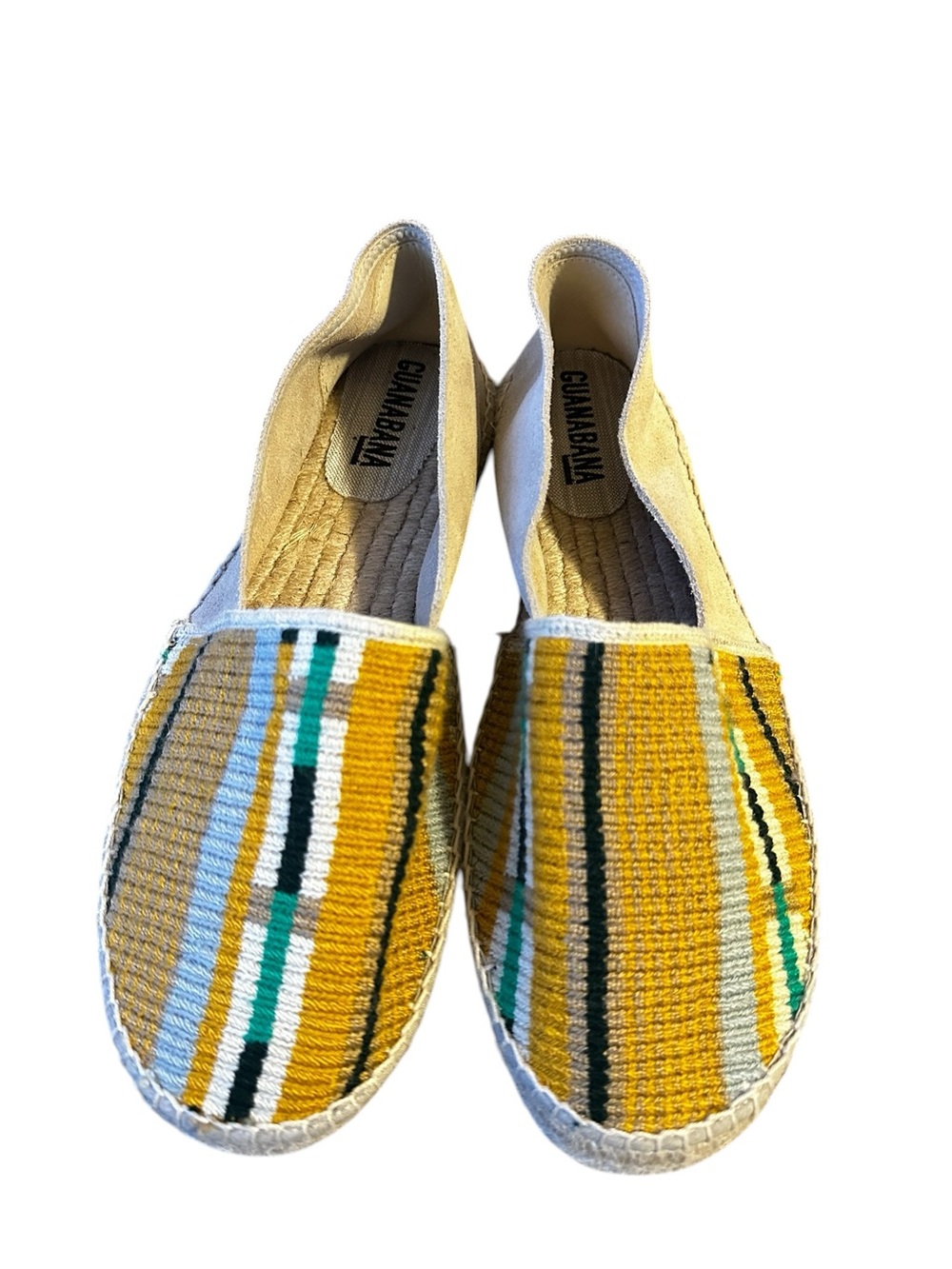 Guanabana Men’s Woven Stripe Espadrille Slip-On - Yellow & Multi-Color - Picture 2 of 11